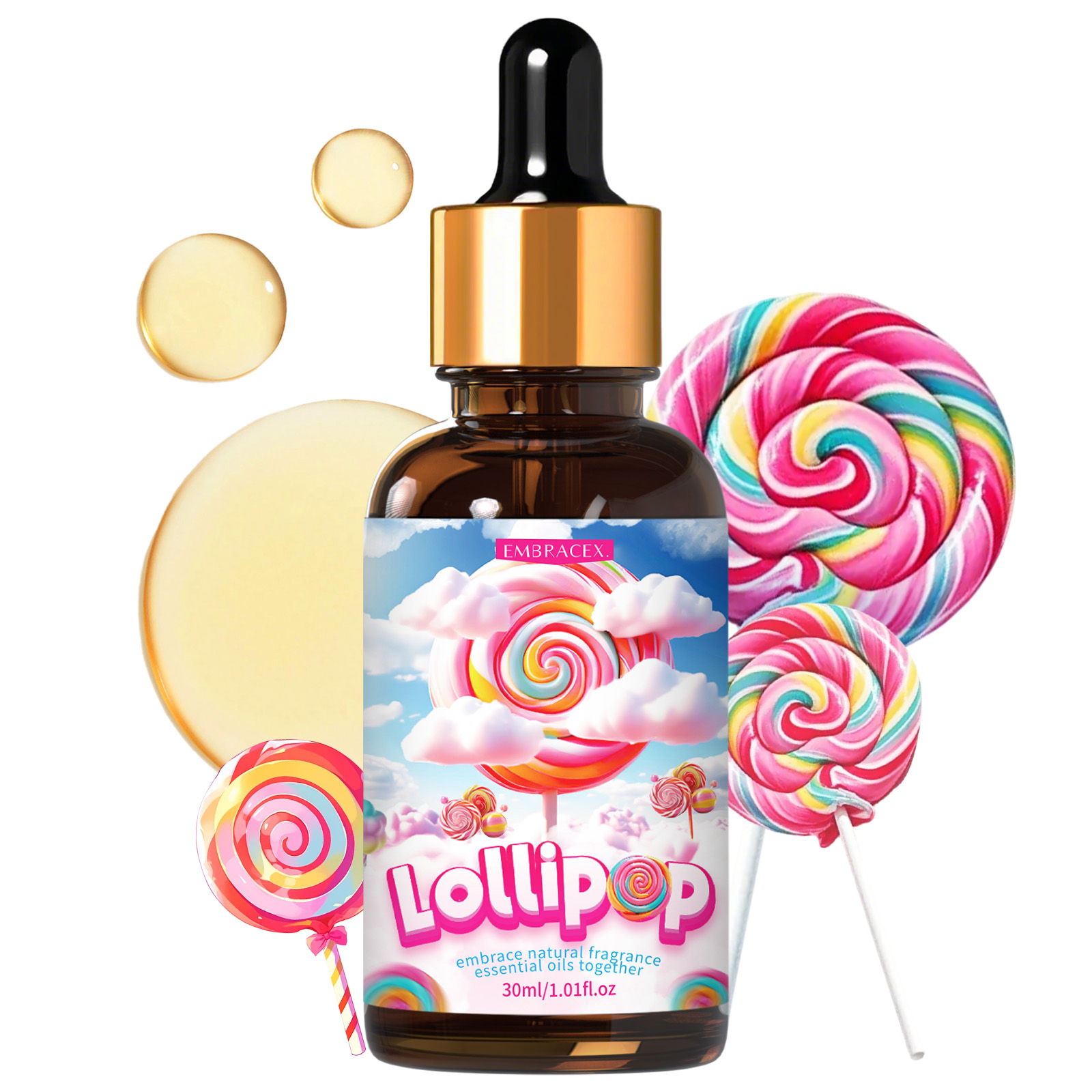 Candle Fragrance Supplies - Aceites esenciales Lollipop de 30ml, aceite