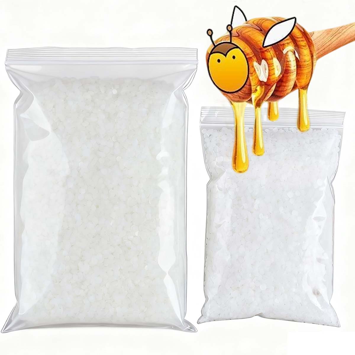Candle Supplies Tins - Cera de abejas blanca de 200g-1000g,